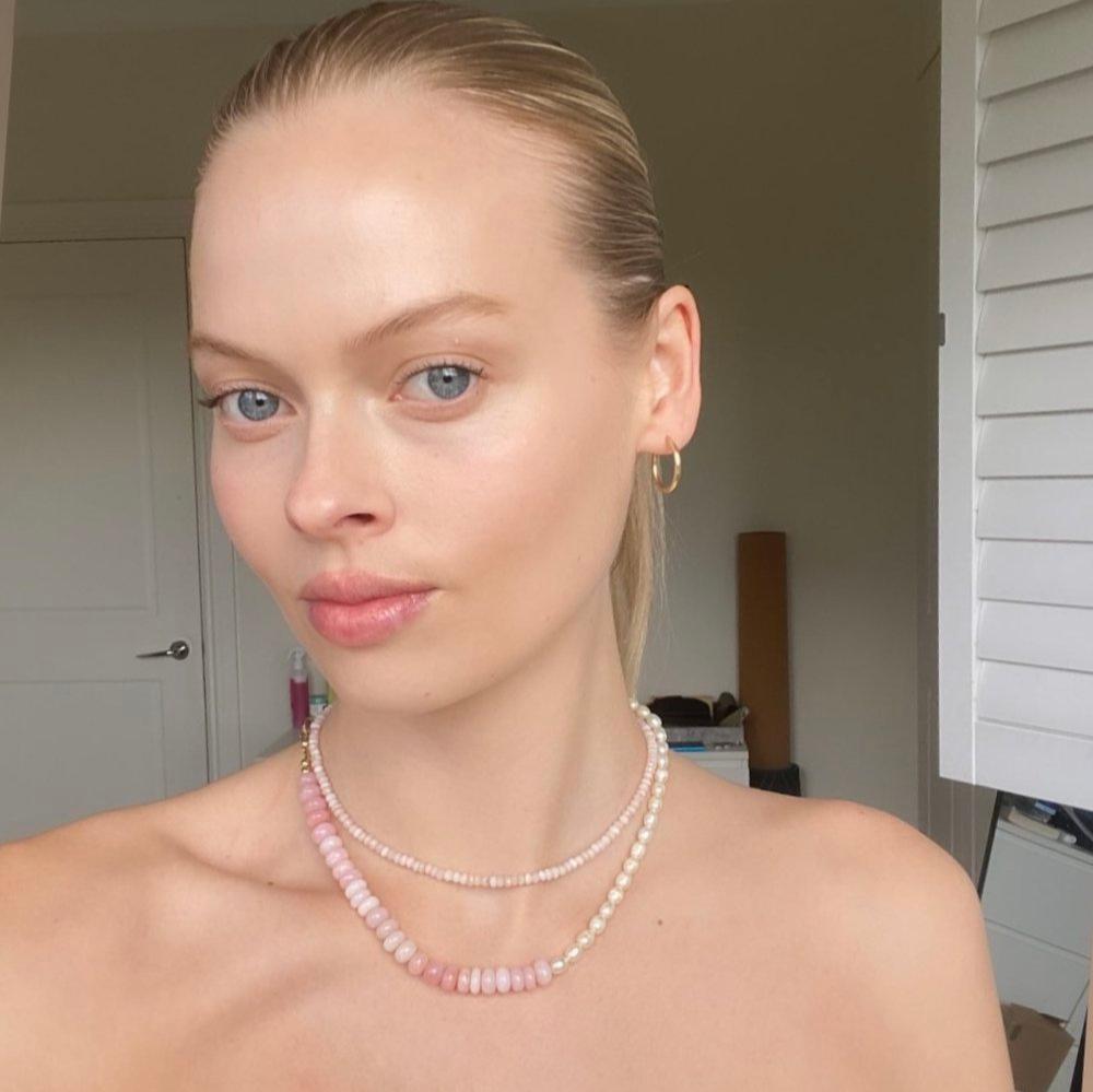 Grace | Pink opal necklace