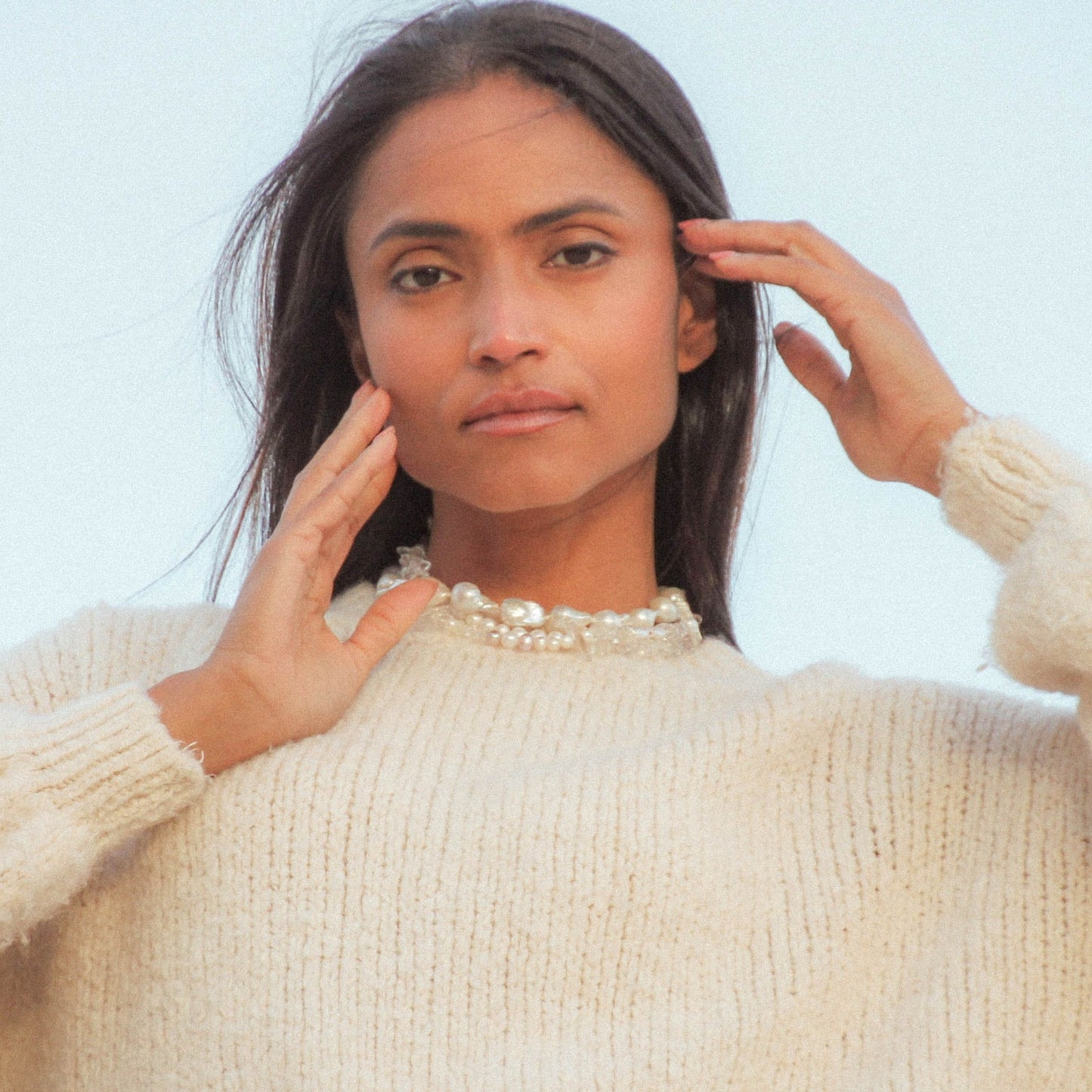 Shimo – Clear Quartz & Pearl Necklace