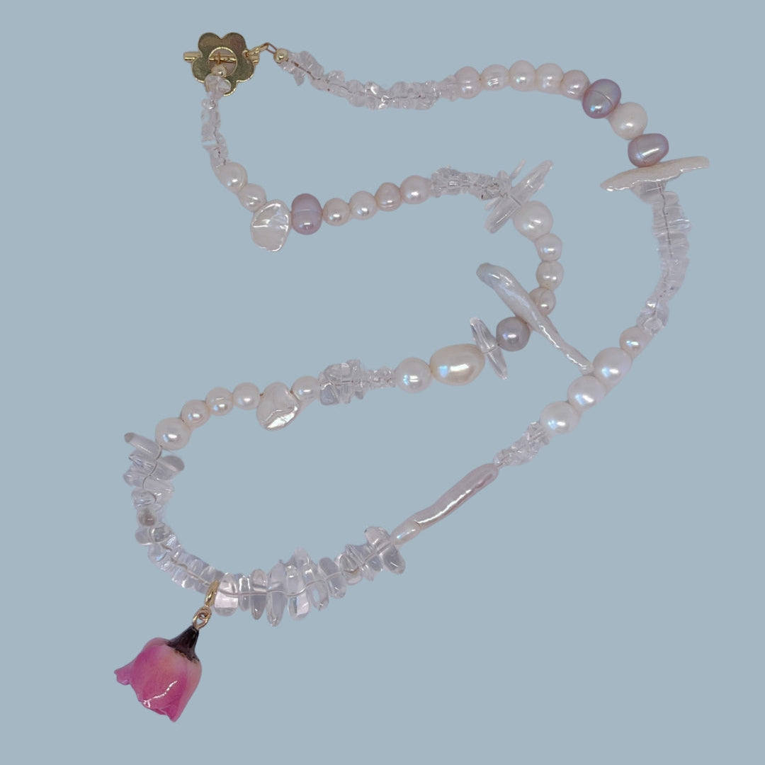Yuki Bara – Rose Pendant Necklace