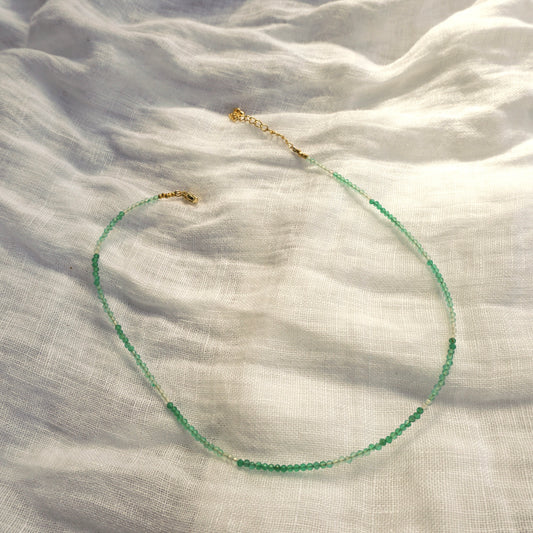 Verdant - green onyx choker