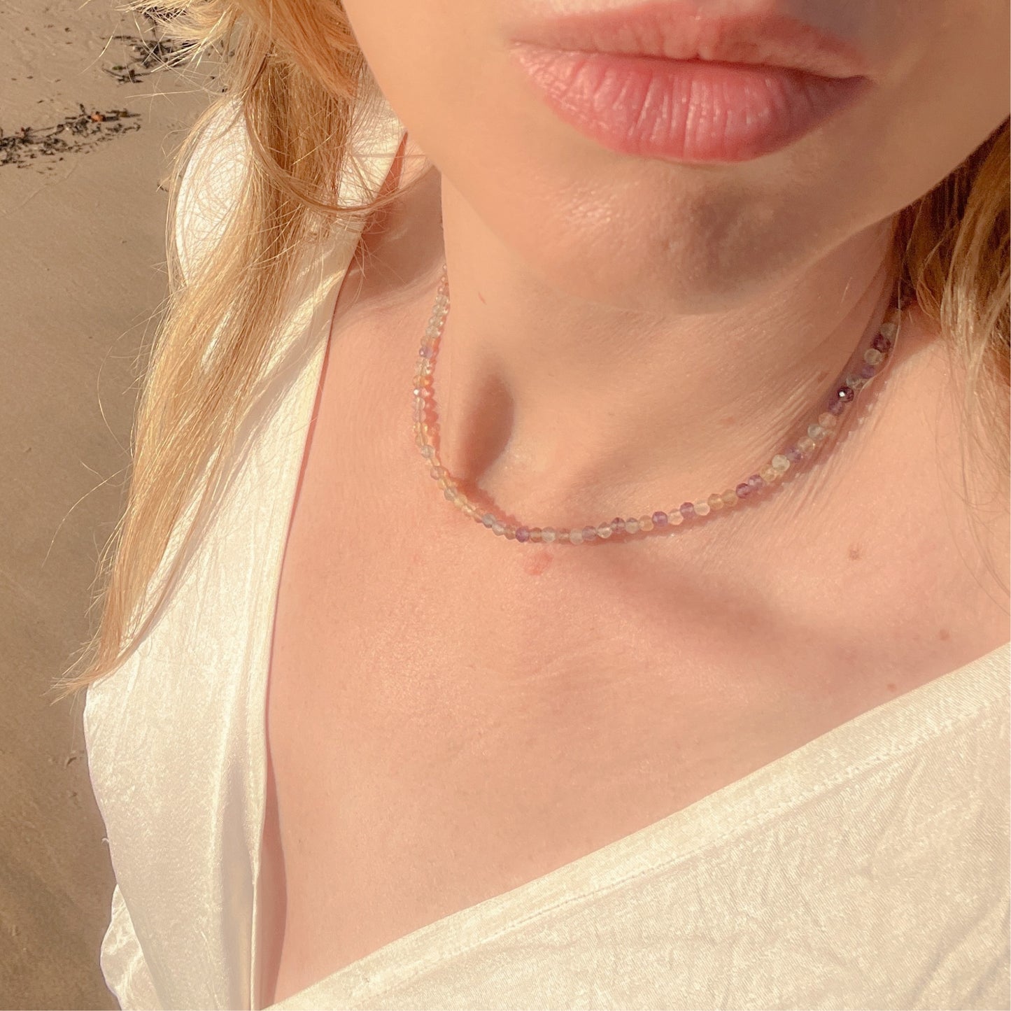 Kasumi | Tiny Fluorite Necklace