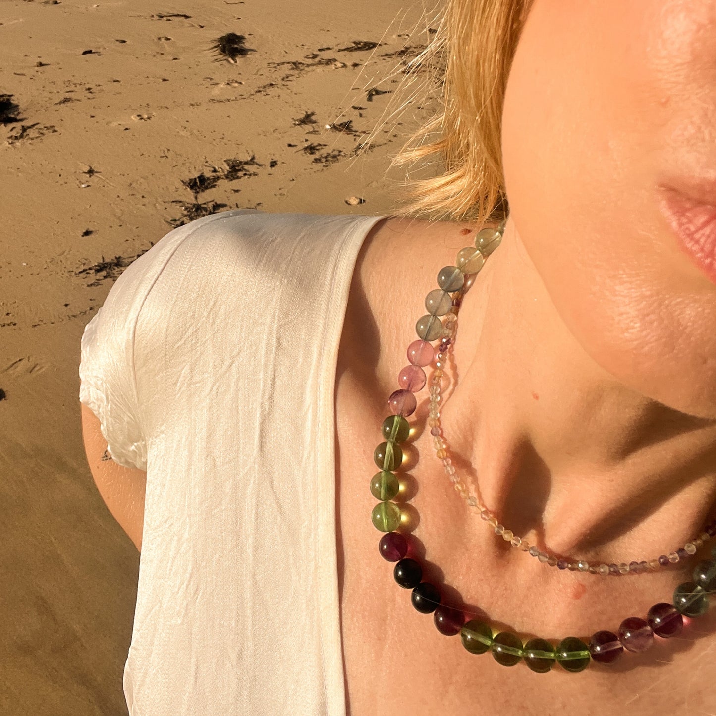 Reika | Bold Fluorite Necklace