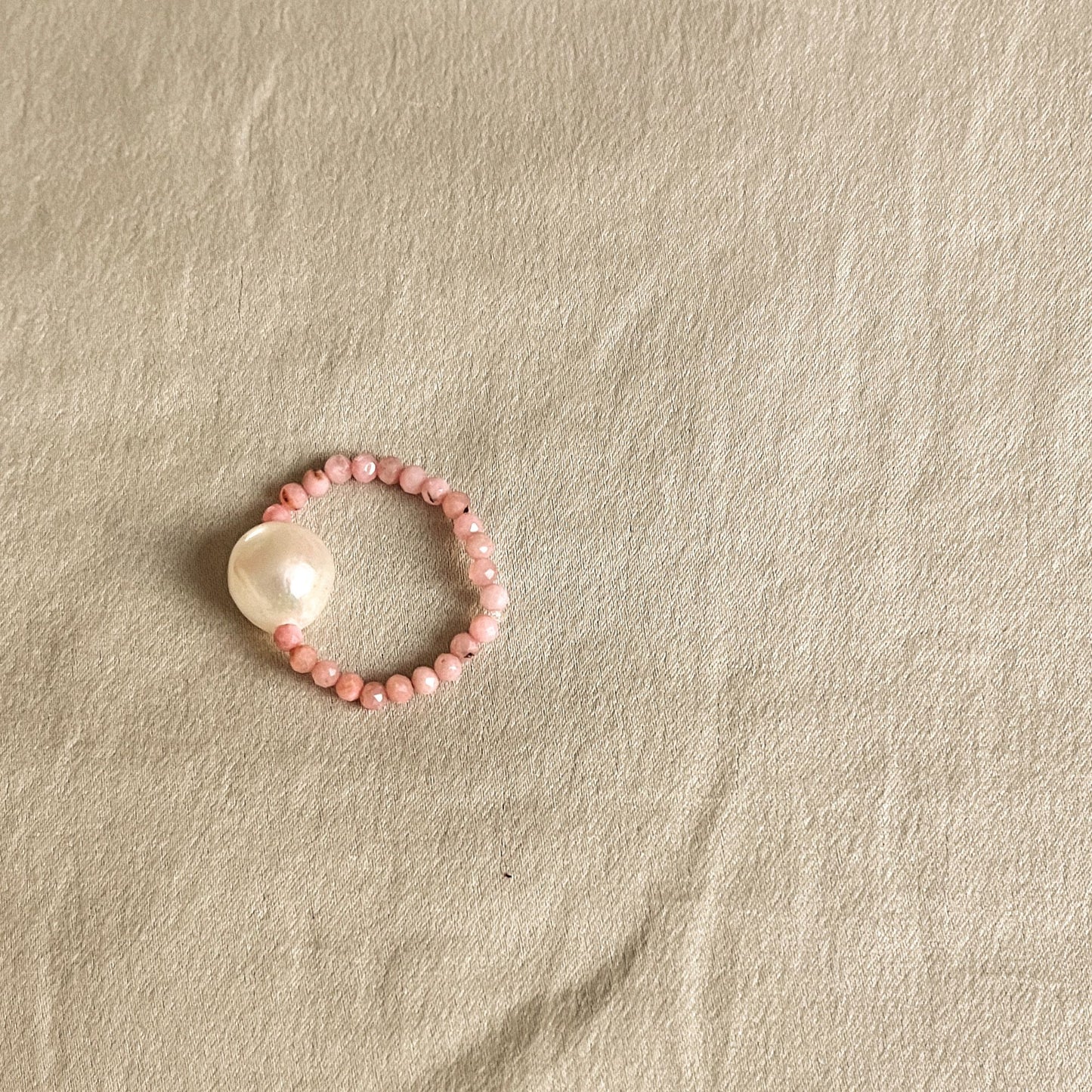 Dainty beaded ring