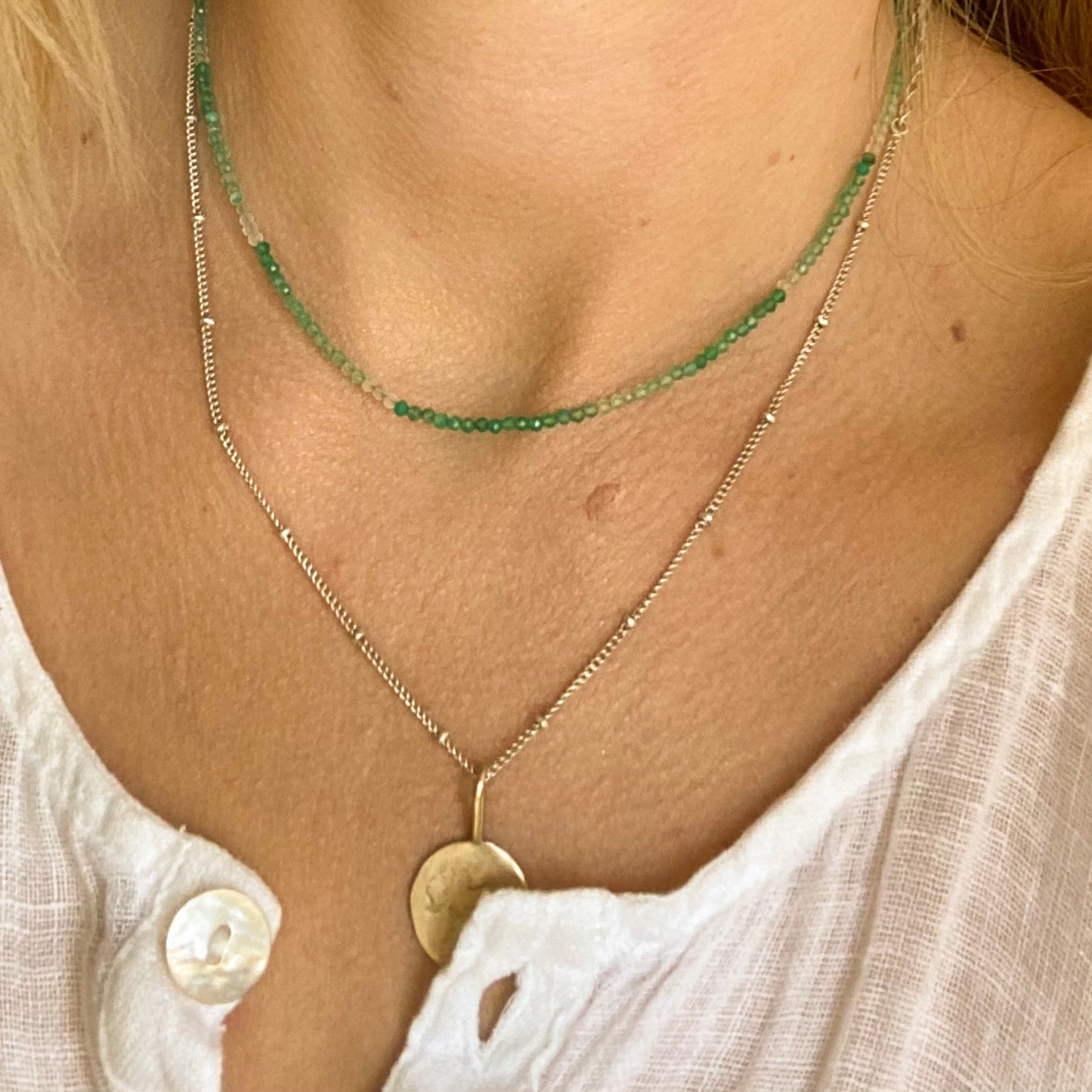 VERDANT - green onyx choker