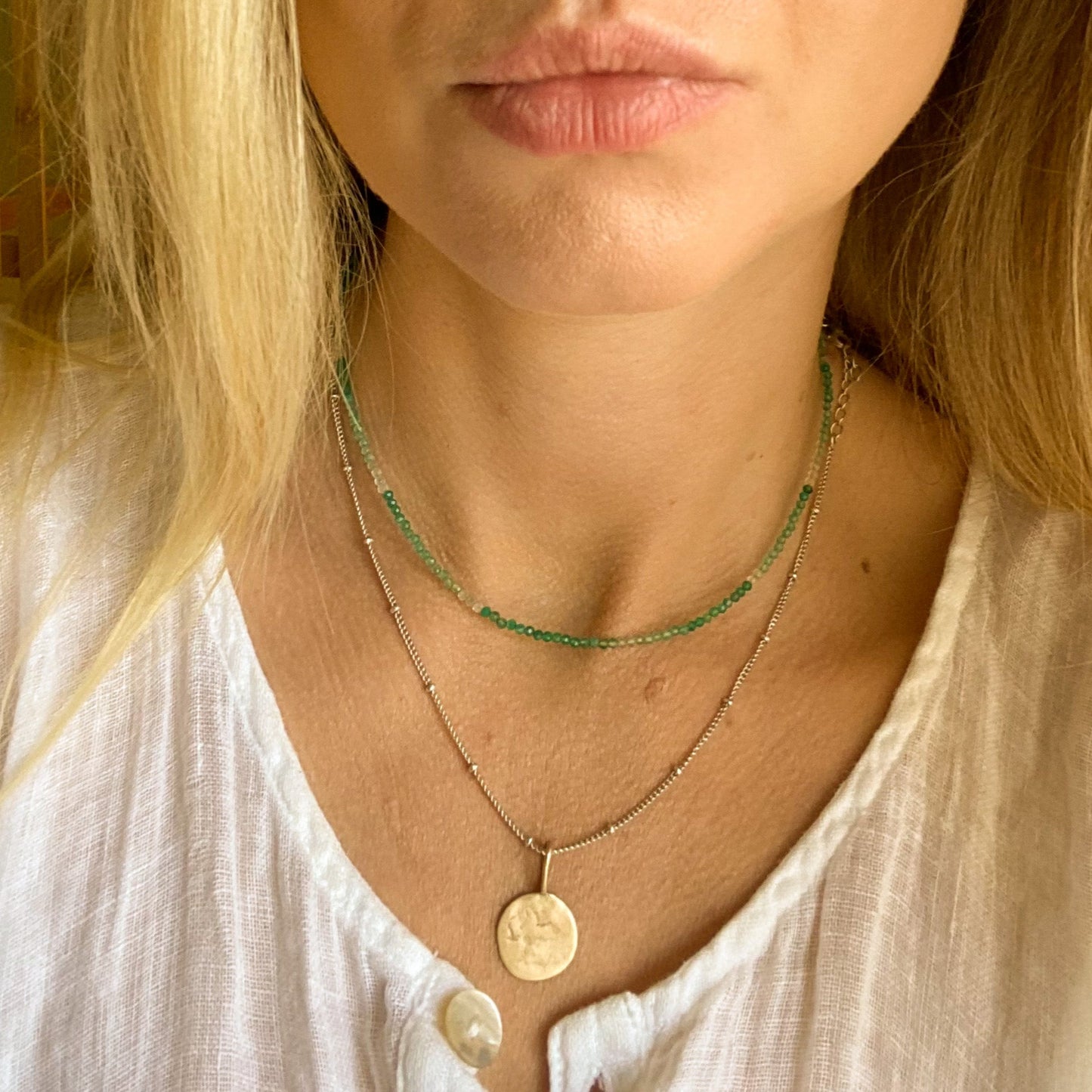 VERDANT - green onyx choker