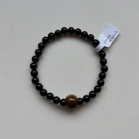 Black Onyx & Tiger’s Eye Bracelet